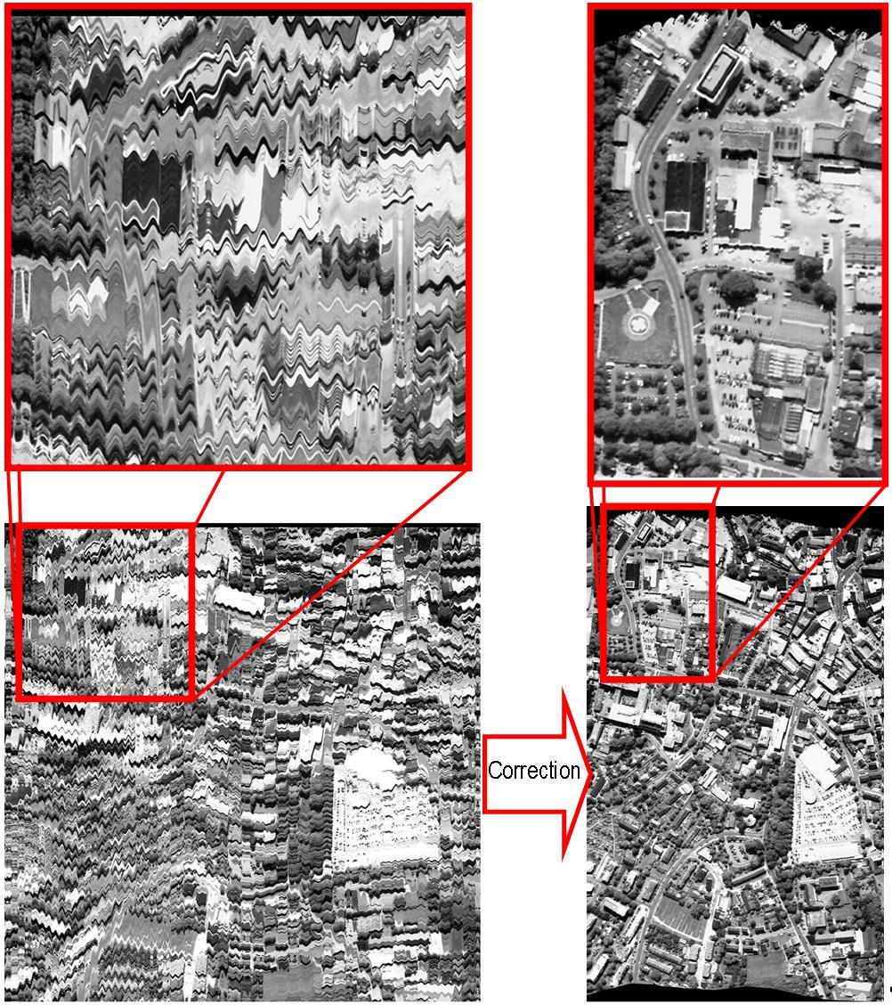 Distorted image Corrected image Fig. 10.
