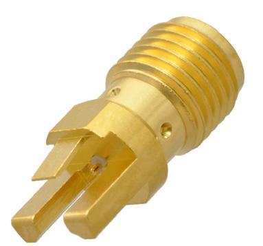 50mm Gold Plated, Round Contact, High Frequency 2X.187±.005.375±.005.100.067 O.