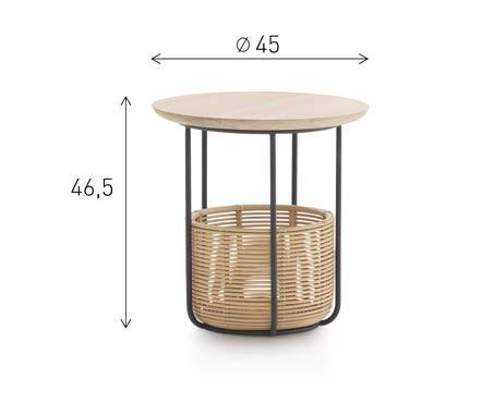 Inspired by the shape of rattan, the