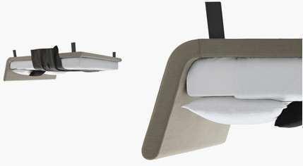 Upholstered Headboard Complementing Bedside: De ville Avril