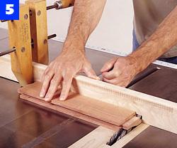 Use a dado blade and table saw to cut the stile-tenon