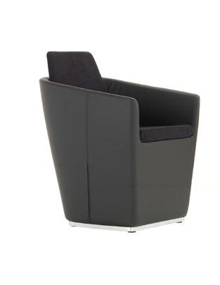 For such a compact chair it provides a deceptively generous and comfortable sit, due in part to the subtle flexing of the arms, backrest and sprung seat.