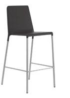Kojak is a striking collection with universal appeal offering comfort and contemporary style. Comprising of a slender stacking side chair along with a matching high stool.