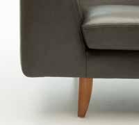 Armchair FINISHES Legs - Hardwood, Steel; chrome or powdercoated or Stainless Steel; natural or metallic.