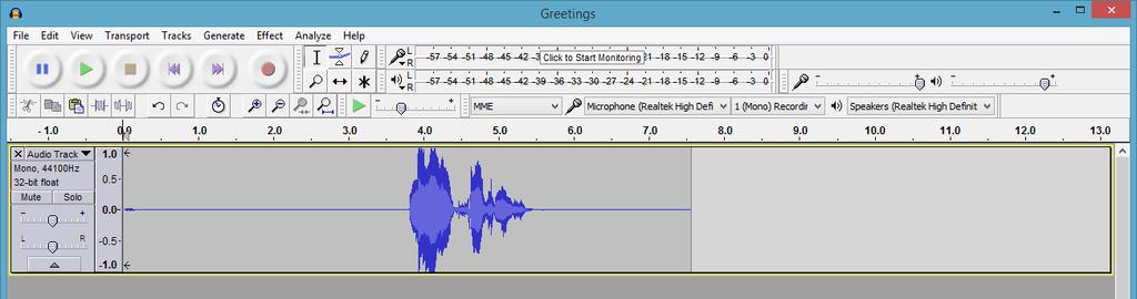 When you re done recording a phrase, you re track may look something like this: Delete unwanted tracks by clicking the X.