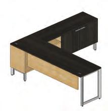 All sizes available with double worksurface mounts All sizes available with mounts for applications behind 21"h or 28"h credenzas requires credenza to be