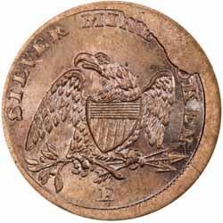 Civil War Patriotic Tokens 130-212/415 a R2 PCGS MS65 BN Trace Red and nicely toned. The Flag Of Our Union If Anyone Attempts To Tear It Down Shoot Him On The Spot Dix struck in Copper.