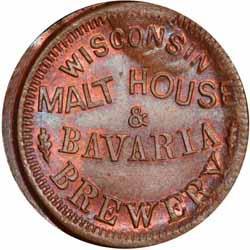 A fairly common variety and merchant but both quite scarce in Uncirculated condition. A Raw MS64 brought $247.50 in our March 2010 sale. From the Dave Bowers collection. Reverse Die: 1194. Data: 63.