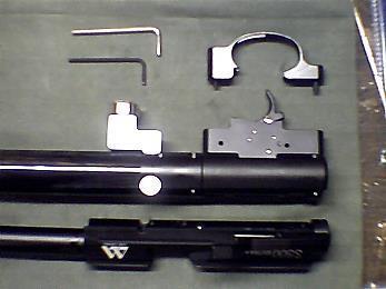 The Breech and Barrel assembly can now be lifted from the rest of the rifle body.