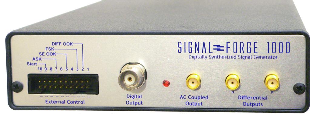 Signal Forge TM Signal Forge 1000 TM Synthesized Signal Generator L 8.5 W 5.4 H 1.