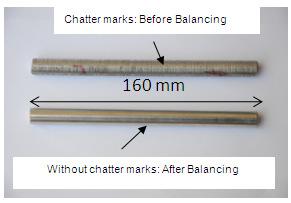 Investigation and Analysis of Chatter Vibration in Centerless Bar Turning Machine The Figure-7 shows the comparison of surface roughness, cylindricity and roundness for 35mm diameter work piece.