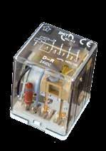 Instantaneous D-R Fast trip relay 10 A, 3 C/O Trip applications, switching of AC & DC voltages, resistive and inductive loads.