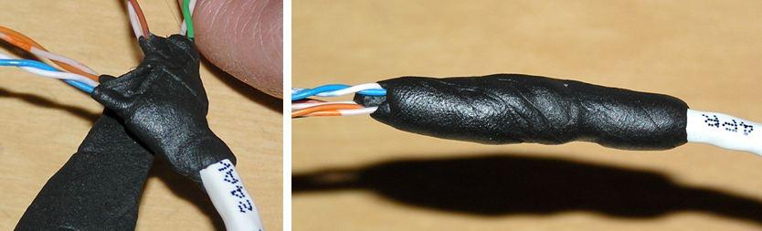 Procedure 2.7 Waterproof and Mount the Tether Cable Construction Steps: 1. Using a ½ (1.
