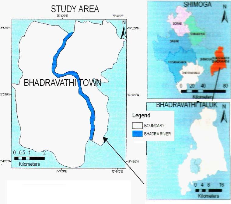 Fig.1 : Location map of the study area 52 Fig. 2 : Location of Towers in Digital Elevation Model II. MATERIALS & METHODOLOGY Survey of India (SOI) toposheet no.