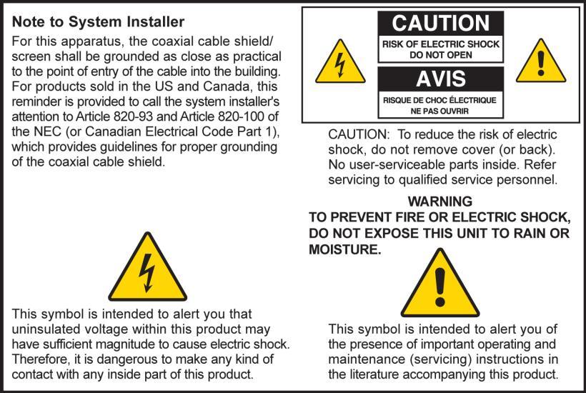 Pentru a reduce riscul electrocutării, nu efectuați nicio altă operație de service în afara celor conținute în instrucțiunile de utilizare dacă nu dețineți calificările necesare.