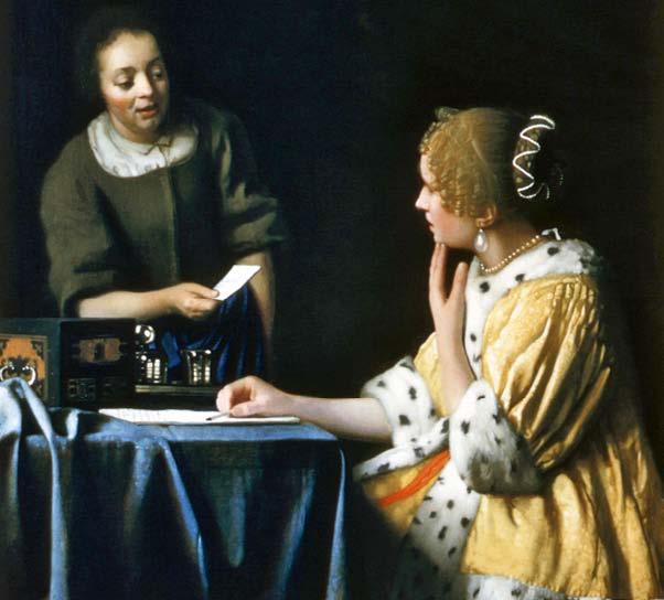 They compared the painting to other Vermeer paintings of girls playing musical