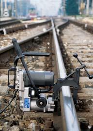 Connection to the rail drill is by a quick coupler. The units are lightweight and ideally suited for one man operation.