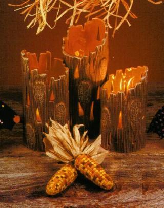 D-1306 5 1 /4 to 7 1 /2 Tall 9.90 set Rustic Logs Candle Cups D-1427 to 1430 38.07 Sunflower "Sweet Tot" Set D-1427 Sunflower Tot with Hands Down 5 1 /2 High 9.