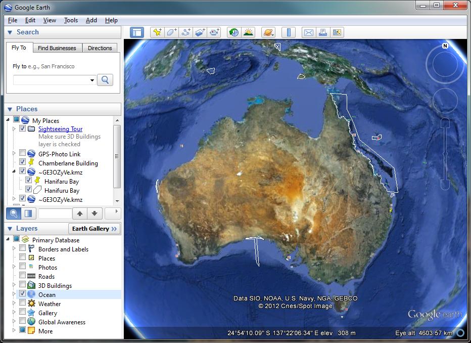 Google Earth combines remote