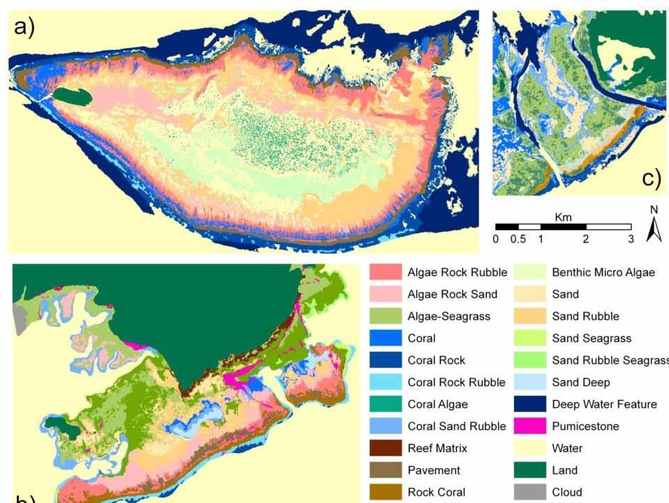 Heron Palau Fiji and what about large reefs (>300 km 2 )?