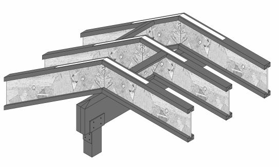 Roof Details Ridge Detail 5A Ridge Detail 5B Alternate ALLJOIST blocking panels Metallic tie strap