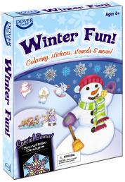Fun Kit Three complete coloring books including 2 stained glass editions, Decorate a Snowman
