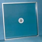 425 USE WITH RESISTANT GLAZING Flat Plate, Stainless Steel, Speak Hole: This stainless steel