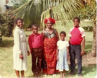 Philip Emeagwali's mother and siblings.
