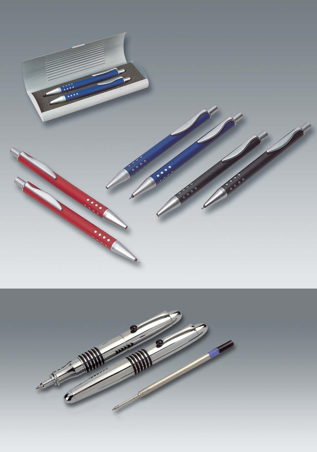 Metal pens recommendation for box: G23M metal set 172G23M advertising on box: e 172/KS metal ball pen, with Int.