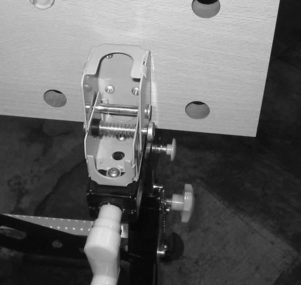 Step : Lift the Bracket up and match up the holes in the Top (17A or B) with the holes in the Bracket.