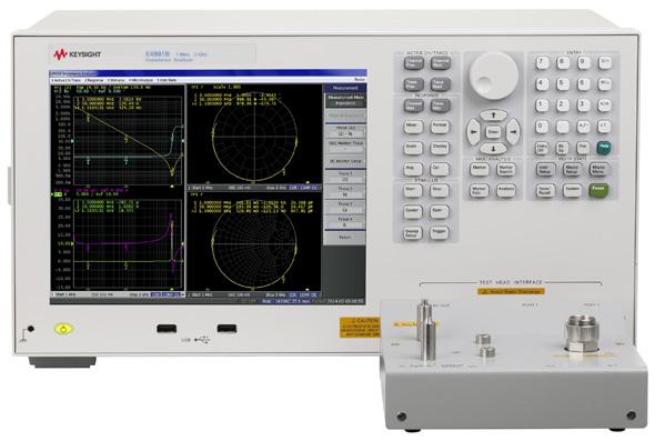 Keysight test fixtures and instruments 1 E4991B impedance/material analyzer, 1 MHz to 3 GHz PNA