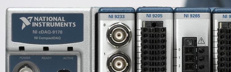 Architecture of an Integrated Measurement System NI CompactDAQ hardware combines a 1-, 4-, or 8-slot chassis with over 50 measurement-specific NI C Series I/O modules and can operate stand-alone with