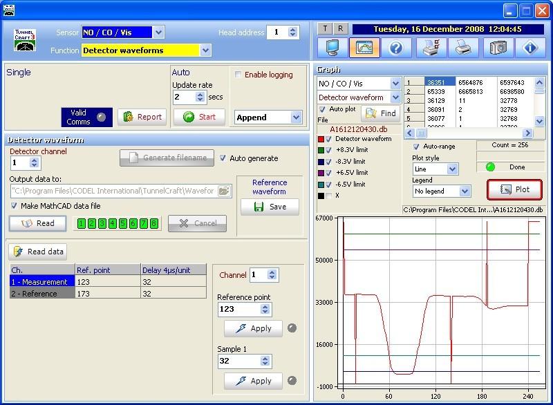 TunnelCraft Software Easy installation and set-up Will operate on any Windows based operating system Allows sensor s configuration settings to be adjusted Fault diagnostic