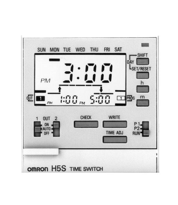 Weekly Time Switch H5S Please read and understand this catalog before purchasing the products. Please consult your OMRON representative if you have any questions or comments.