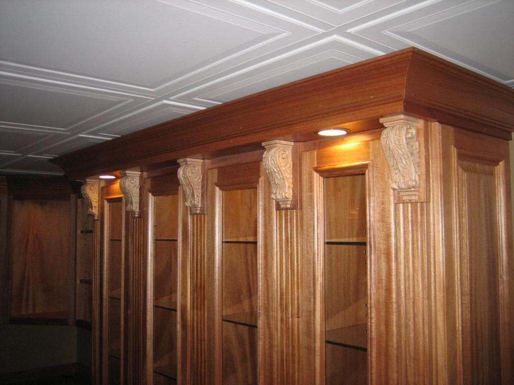 Office Furniture Cabinets lighted from interior