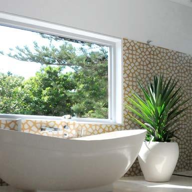 all aspects of bathroom design, Axolotl glass is the ideal material for today