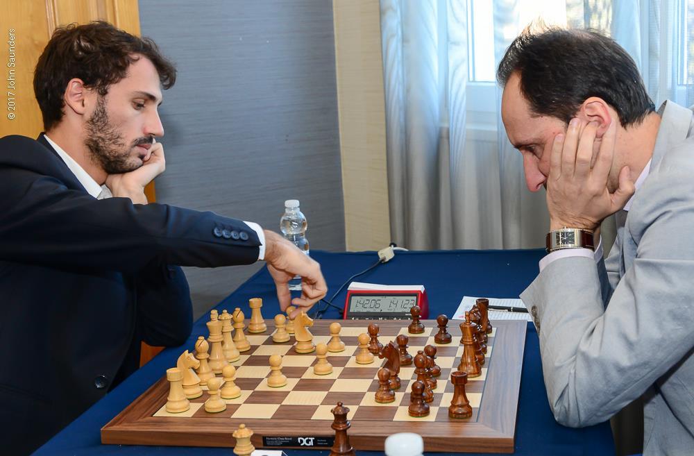 The two Bulgarian stars Igor Cheparinov and Veselin Topalov played a real game Valentin Dragnev of Austria was much the