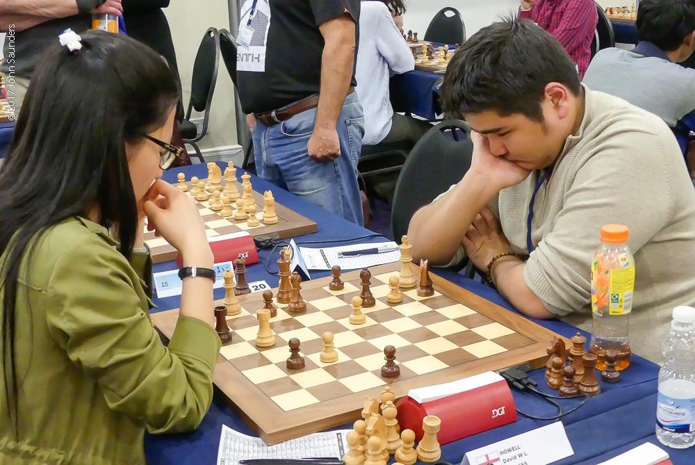 Borya Ider's queen and rook look menacing but Hou Yifan's small commando force will win the day Tradewise Gibraltar Masters, Round 7, 30.01.2017 B.Ider (2463) - Hou Yifan (2651) 1.d4 Nf6 2.Nf3 b6 3.