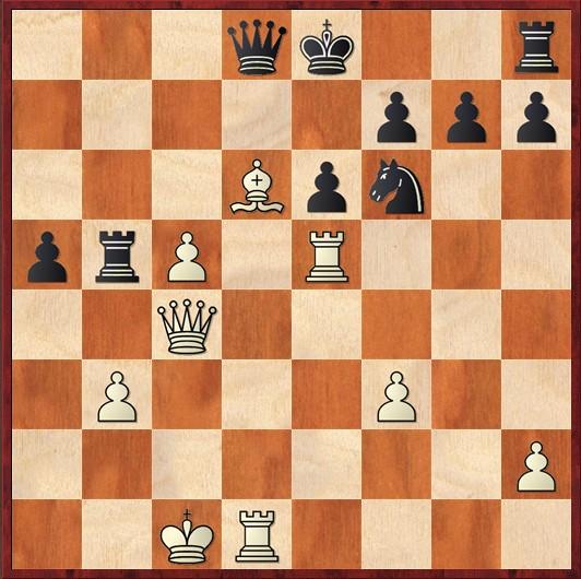 hard to seek counterplay for Black. 23...Nf5 [23...Qxf3? 24.Bxe7 Kxe7 25.Qd6+ Ke8 26.Rhf1! Qb7 27.Nc5 Qa7 28.Rxf6! A lot of things win, but this is the nicest.