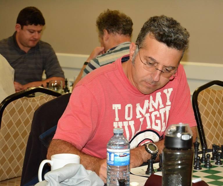 Above: Georgi Kostadinov. Kostadinov was one of three people who posted perfect 2/2 scores. The others were Daryl Bertrand and Rafael Arruebarrena. Photo by Bhavik Dave. the critical b6 pawn.