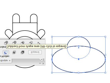 From the same menu, use the Rounded Rectange Tool to draw a small leg. Adjust the roundness of the corners with the keyboard cursor keys until the ends are completely circular.