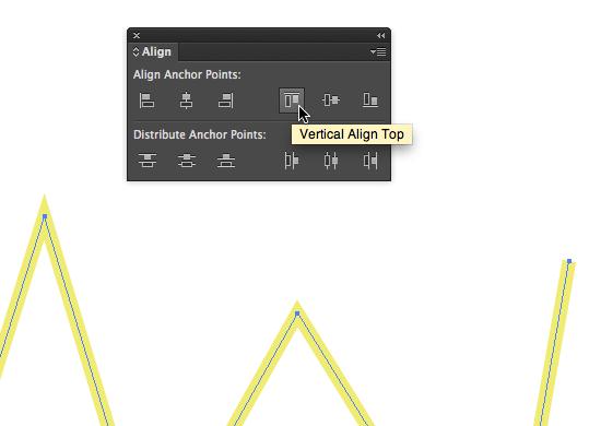 ALIGN ANCHOR POINTS Anchor points can be aligned horizontally or vertically with