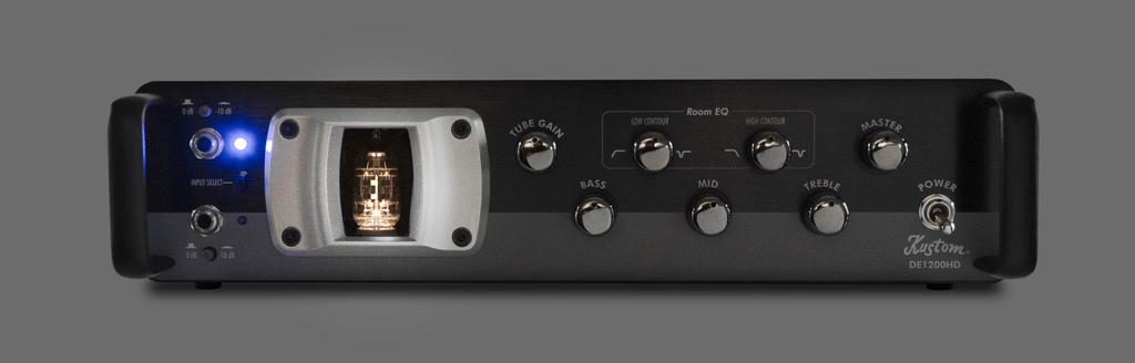 DE1200HD The DE1200HD was designed for the bass player who needs great tone, stunning performance, and a lightweight package all in one bass amp.