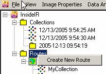 InsideIR Users Manual Working with Routes Routes are a group of images that you create in order to perform your inspections.