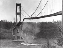 A striking example of structural resonance occurred in 1940, when the Tacoma Narrows bridge in Washington, shown in Figure 2.5, was set in motion by the wind.