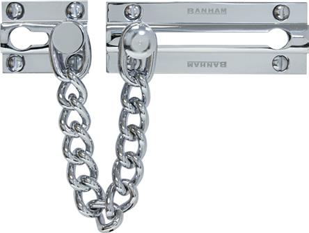 This is because the body of the door chains are solid brass and the chain itself