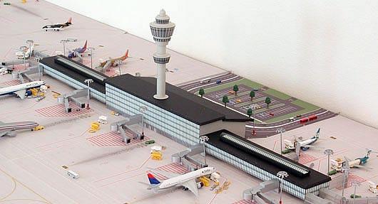 Here is a picture of the final product all put together: I hope you enjoy your new Airport Terminal.