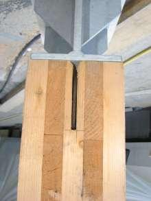 CLT Wall to Foundation: Internal/concealed Metal