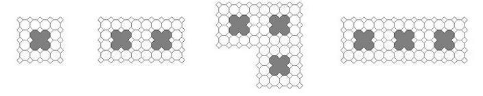 POLYOMINO LATTICES Polyominoes are shapes made by
