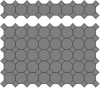 Now explore forming rectangles of these sizes, using as many tiles as